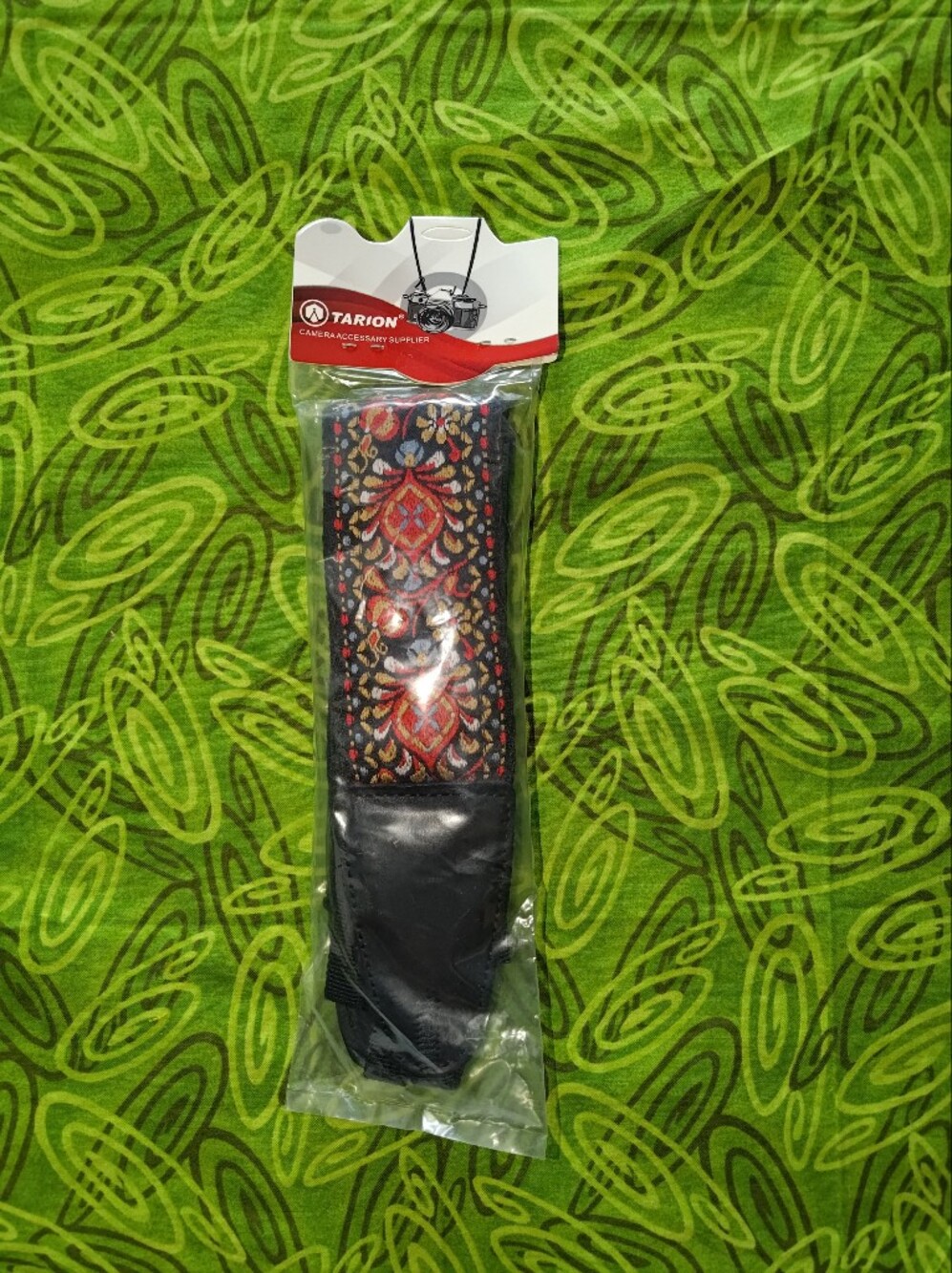 Tarion Camera Shoulder Strap Vintage Belt Floral Embroidery New